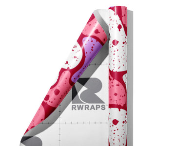 Plum  Cobblestone Wrap Film Sheets~Rwraps Series 914 Plum  Cobblestone Scrolled Sheet~4