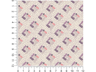 plum pudding abstract geometric 1ft x 1ft Craft Sheets