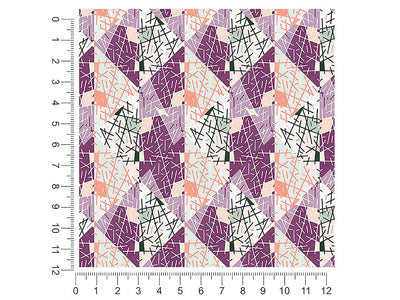 plum pudding art deco 1ft x 1ft Craft Sheets
