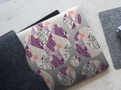 plum pudding art deco DIY Laptop Stickers