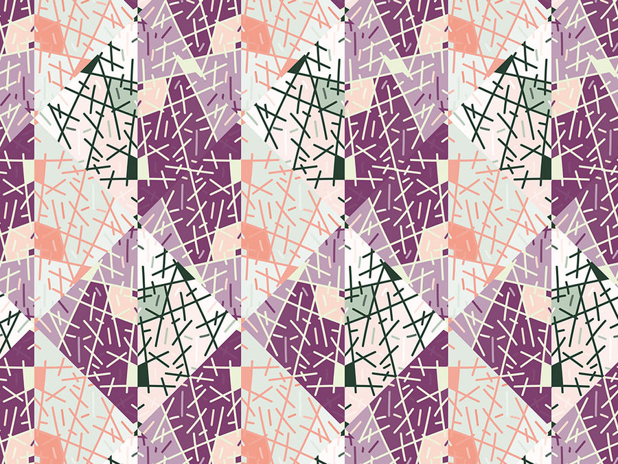 Plum Pudding Art Deco Vinyl Wrap Pattern~Rwraps Series 914 Digitally Printed Vinyl Wrap~0