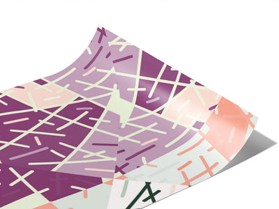 Plum Pudding Art Deco Vinyl Wraps~Rwraps Series 914 Digitally Printed Vinyl Wrap~0