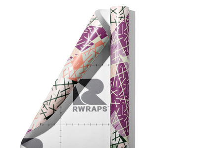 Plum Pudding Art Deco Wrap Film Sheets~Rwraps Series 914 Plum Pudding Art Deco Scrolled Sheet~3