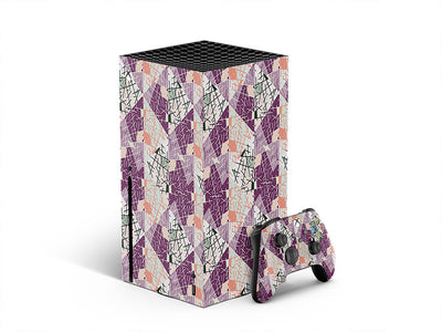 plum pudding art deco XBOX DIY Decal