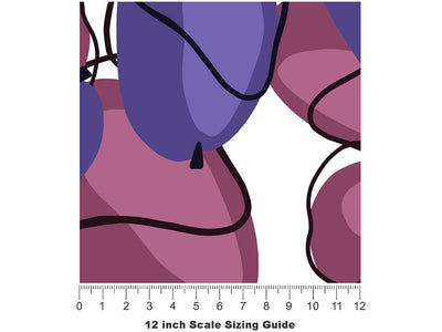 Plumb Tired Fruit Vinyl Film Pattern Size 12 inch Scale~Rwraps Plumb Tired Fruit Sizing Chart~2