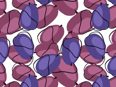 Plumb Tired Fruit Vinyl Wrap Pattern~Rwraps Series 914 Digitally Printed Vinyl Wrap~0