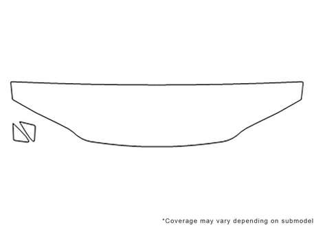 breeze 3M Clear Bra Hood Precut PPF Diagram