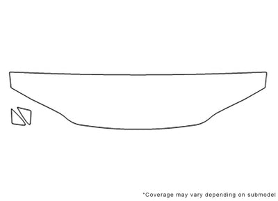 breeze Avery Dennison Clear Bra Hood Precut PPF Diagram
