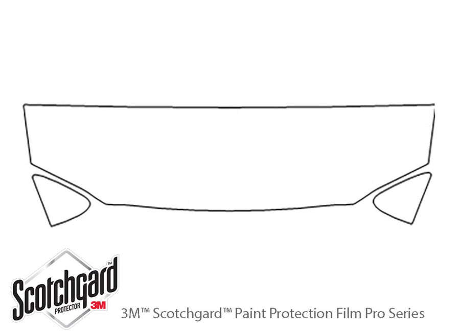 voyager 3M Clear Bra Hood Precut PPF Diagram