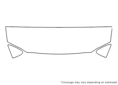 voyager Avery Dennison Clear Bra Hood Precut PPF Diagram