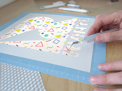 pocket lint abstract geometric Easy Weed Craft Vinyl