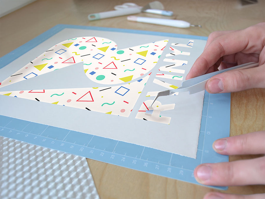 pocket lint abstract geometric Easy Weed Craft Vinyl