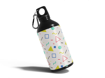 pocket lint abstract geometric Water Bottle DIY Stickers