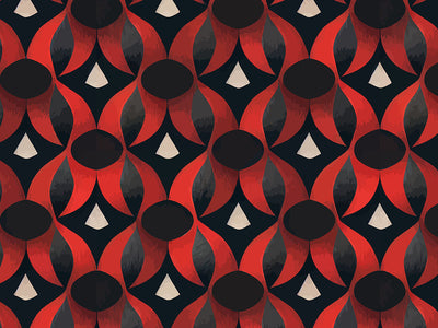 Poison Petals Art Deco Vinyl Wrap Pattern~Rwraps Series 914 Digitally Printed Vinyl Wrap~0