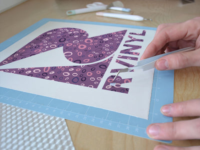 poison type abstract geometric Easy Weed Craft Vinyl