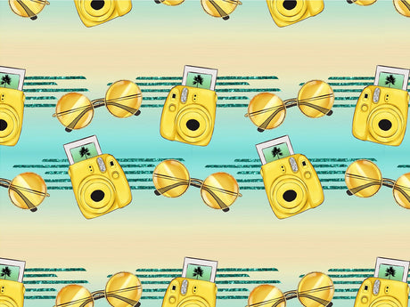 Polaroid Memories Summertime Vinyl Wrap Pattern~Rwraps Series 914 Digitally Printed Vinyl Wrap~0