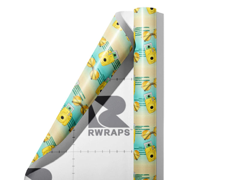 Polaroid Memories Summertime Wrap Film Sheets~Rwraps Series 914 Polaroid Memories Summertime Scrolled Sheet~3