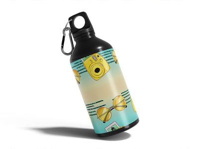 polaroid memories summertime Water Bottle DIY Stickers