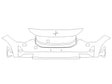 2 3M Clear Bra Bumper Precut PPF Diagram