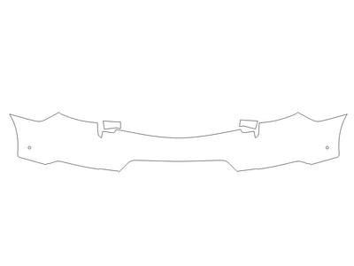 2 3M Clear Bra Door Cup Precut PPF Diagram