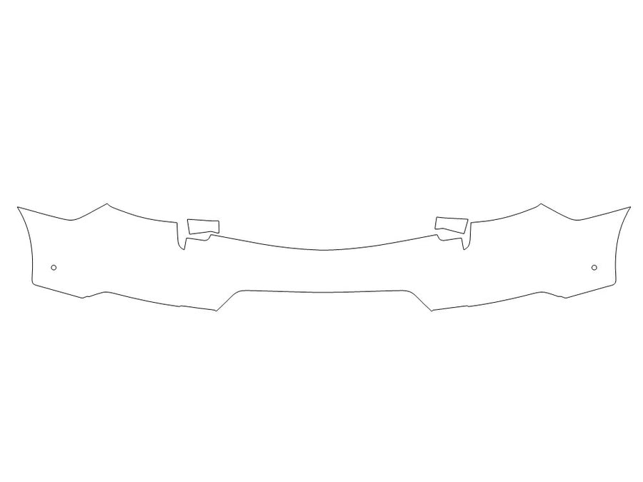 2 Avery Dennison Clear Bra Door Cup Precut PPF Diagram