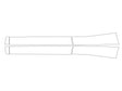 2 Avery Dennison Clear Bra Door Cup Precut PPF Diagram