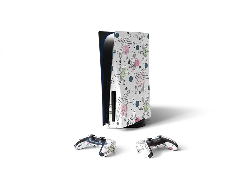 polka dots salt water Sony PS5 DIY Skin