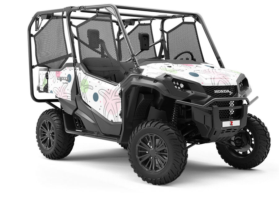 Polka Dots Marine Life Utility Vehicle Vinyl Wrap