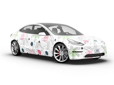 Polka Dots Marine Life Vehicle Vinyl Wrap