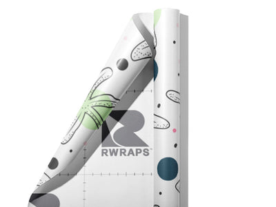 Polka Dots Marine Life Wrap Film Sheets~Rwraps Series 914 Polka Dots Marine Life Scrolled Sheet~3