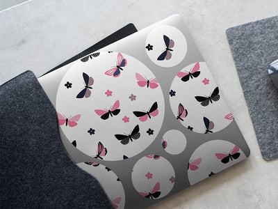 polkadot daisies bug DIY Laptop Stickers