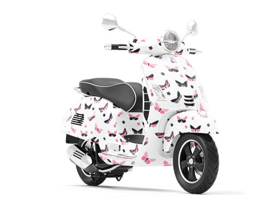 Polkadot Daisies Bug Vespa Scooter Wrap Film