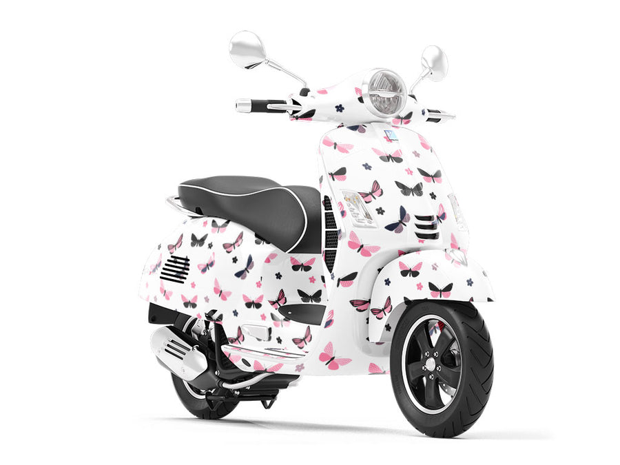 Polkadot Daisies Bug Vespa Scooter Wrap Film