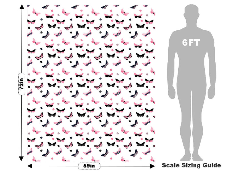 Polkadot Daisies Bug Vehicle Wrap Scale~Rwraps Series 914 Polkadot Daisies Bug Measurements~1