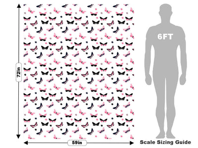 Polkadot Daisies Bug Vehicle Wrap Scale~Rwraps Series 914 Polkadot Daisies Bug Measurements~1