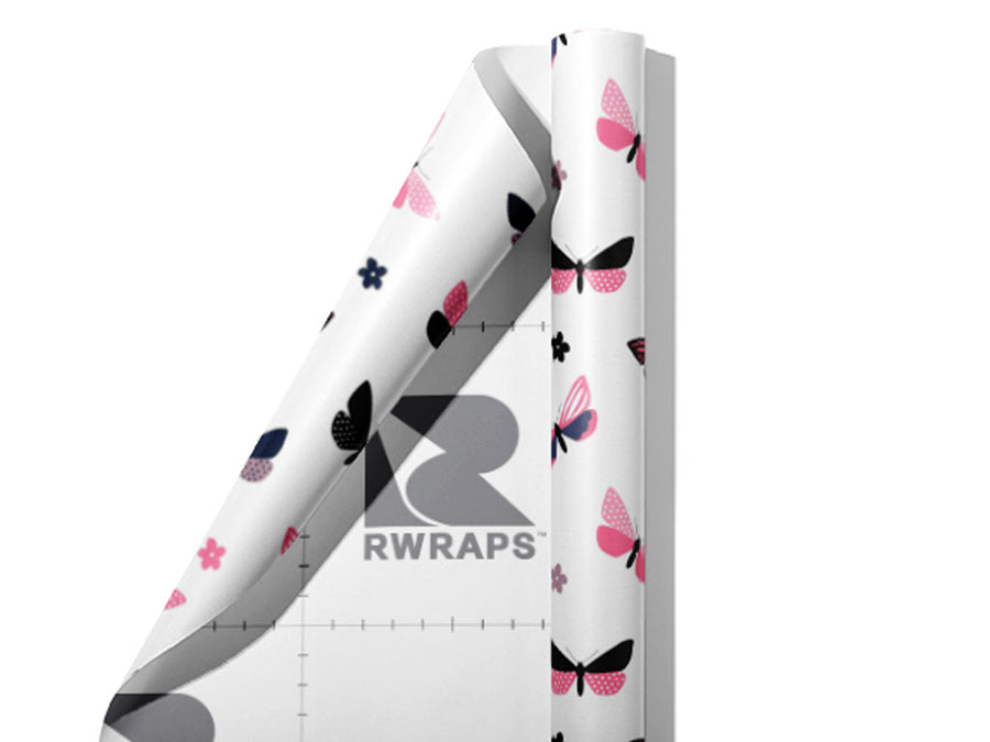 Polkadot Daisies Bug Wrap Film Sheets~Rwraps Series 914 Polkadot Daisies Bug Scrolled Sheet~3