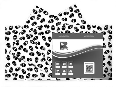 polkadot skulls skull and bones Craft Vinyl Sheet Pack