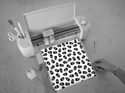 polkadot skulls skull and bones Cricut Compatible Vinyl