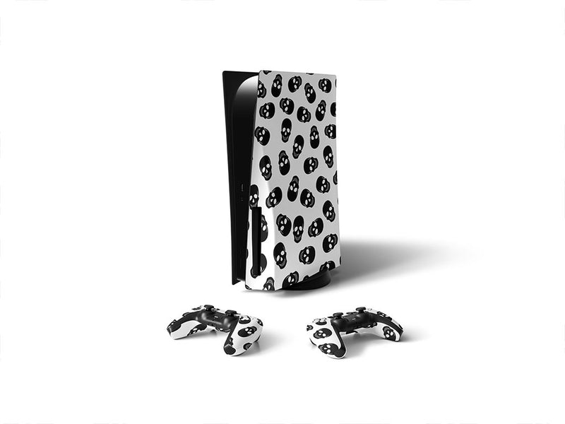 polkadot skulls skull and bones Sony PS5 DIY Skin
