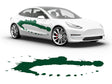 3M Dark Green Pollack Paint Splash Body Graphic~Full Side Auto Decal Kit~0