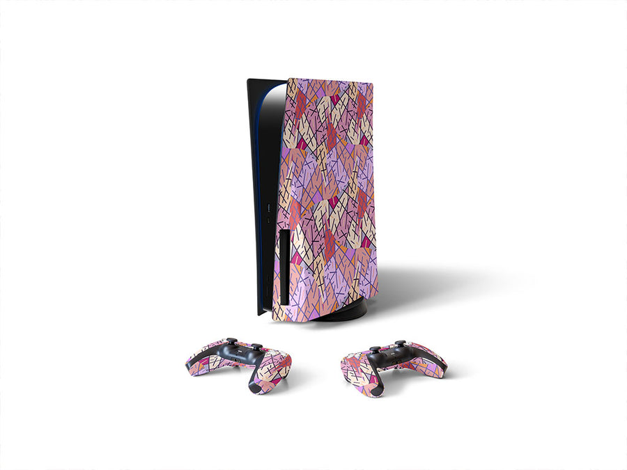 pollockian sensibilities art deco Sony PS5 DIY Skin