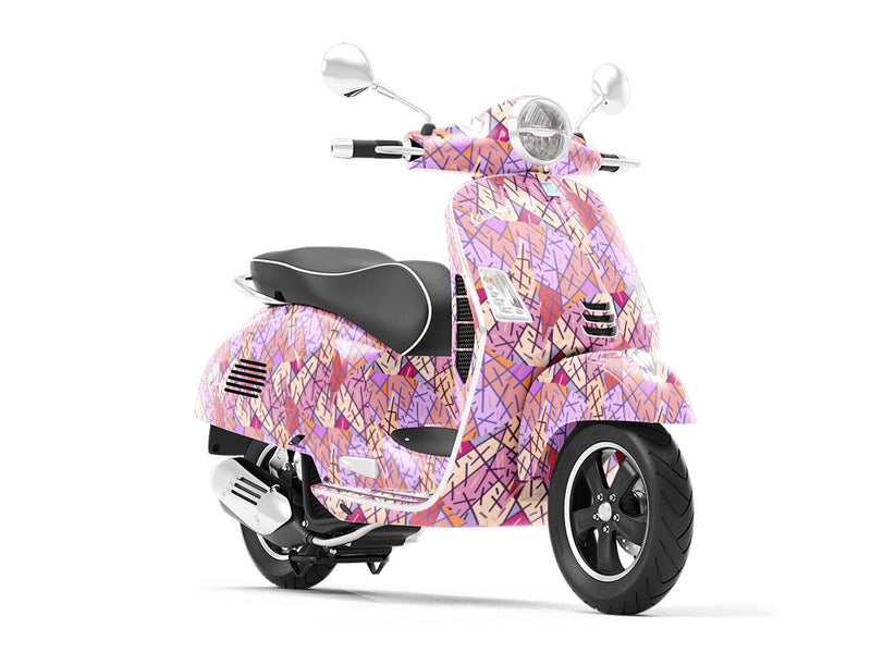 Pollockian Sensibilities Art Deco Vespa Scooter Wrap Film