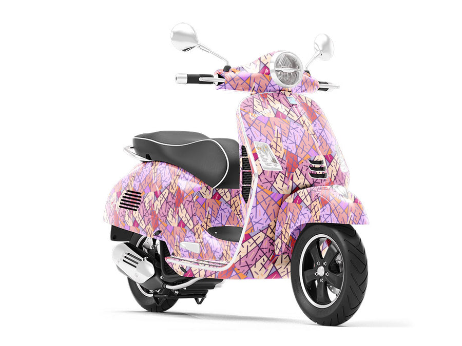 Pollockian Sensibilities Art Deco Vespa Scooter Wrap Film