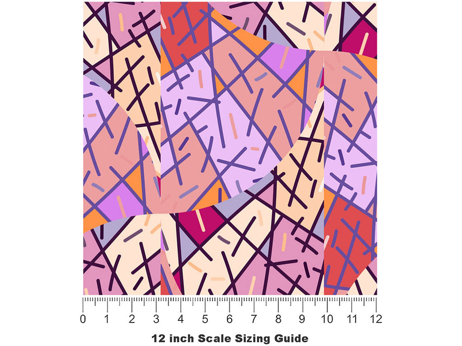 Pollockian Sensibilities Art Deco Vinyl Film Pattern Size 12 inch Scale~Rwraps Pollockian Sensibilities Art Deco Sizing Chart~2