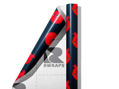 Pom Poms Fruit Wrap Film Sheets~Rwraps Series 914 Pom Poms Fruit Scrolled Sheet~3