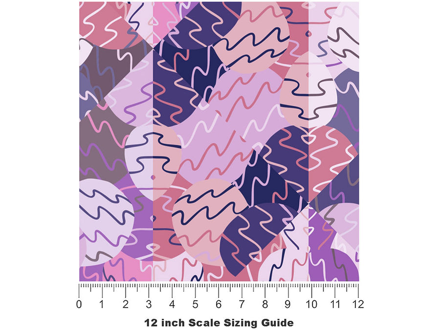 Pomp and Power Mosaic Vinyl Film Pattern Size 12 inch Scale~Rwraps Pomp and Power Mosaic Sizing Chart~2