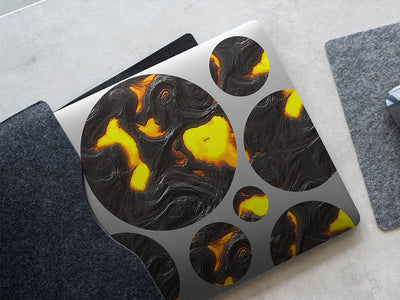 pompeiian despair lava DIY Laptop Stickers