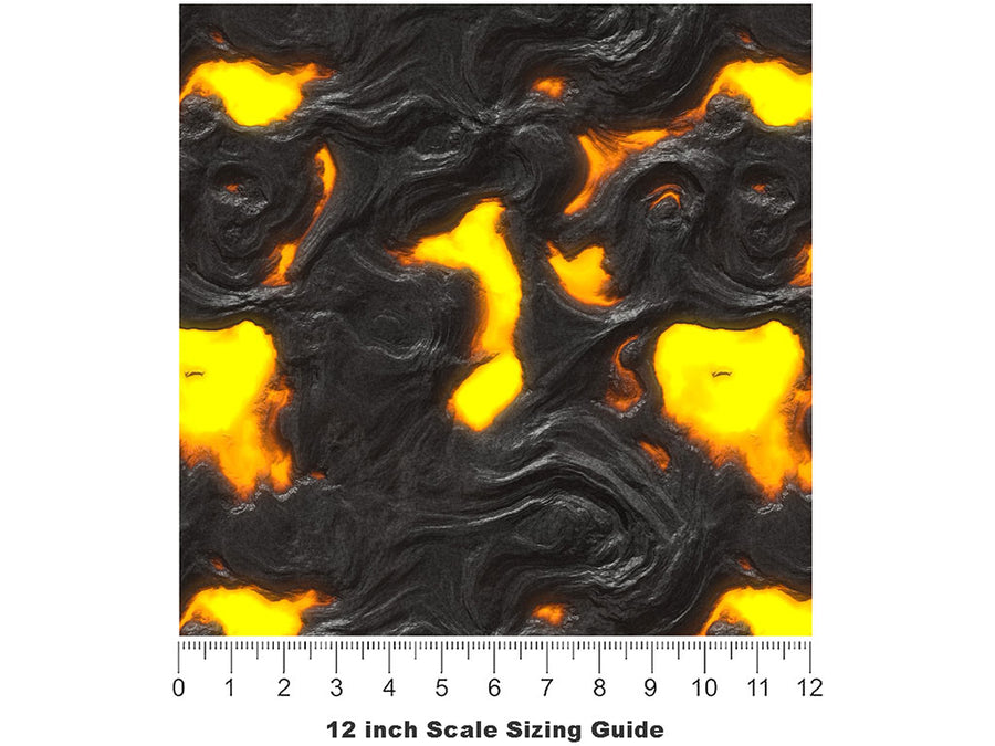 Pompeiian Despair Lava Vinyl Film Pattern Size 12 inch Scale~Rwraps Pompeiian Despair Lava Sizing Chart~2