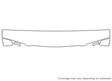 bonneville 3M Clear Bra Hood Precut PPF Diagram