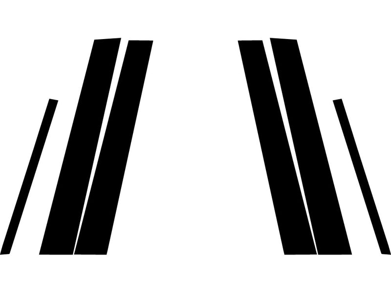 pontiac bonneville 2000-2005 Carbon Fiber Pillar Trim Diagram